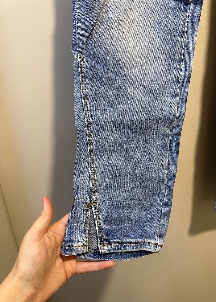 Paça detaylı Zara marka jean - Görsel 2
