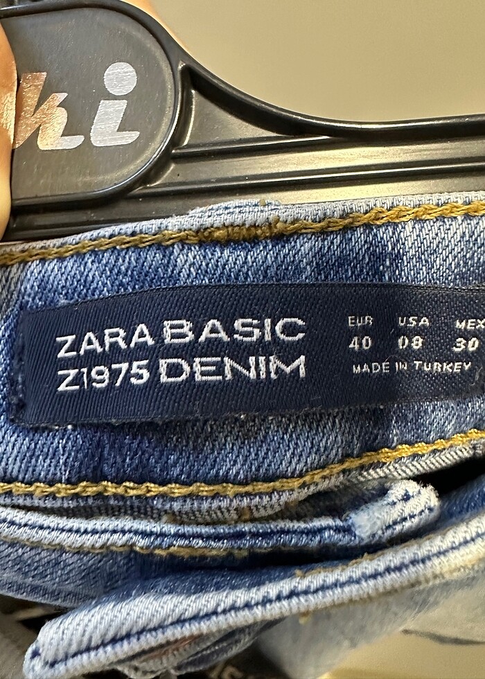 Paça detaylı Zara marka jean - Görsel 3