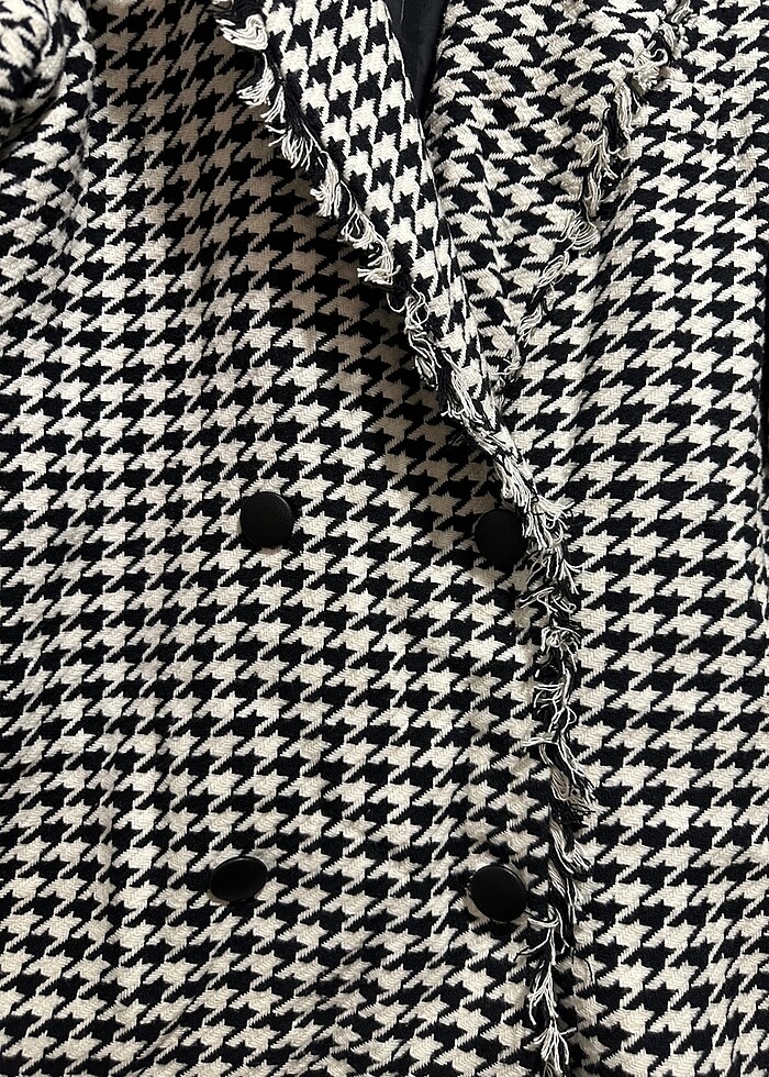 Kazayağı desenli blazer - Görsel 4