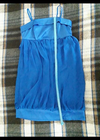 Saks Mavisi Renkte Abiye Elbise - Görsel 15