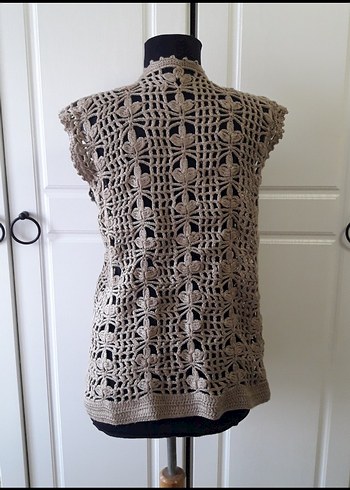 Bej renginde yelek - Görsel 6