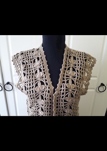 Bej renginde yelek - Görsel 3