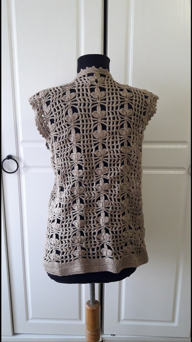 Bej renginde yelek - Görsel 5