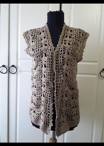 Bej renginde yelek - Görsel 2