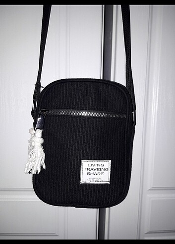 Siyah kadife çapraz çanta - Görsel 4