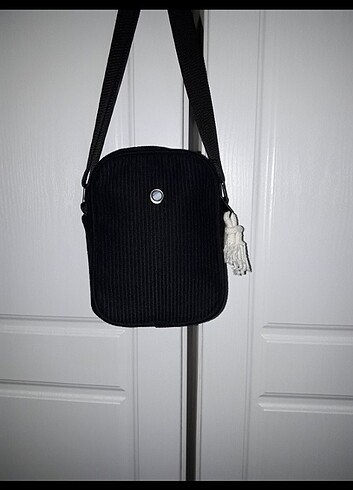 Siyah kadife çapraz çanta - Görsel 6