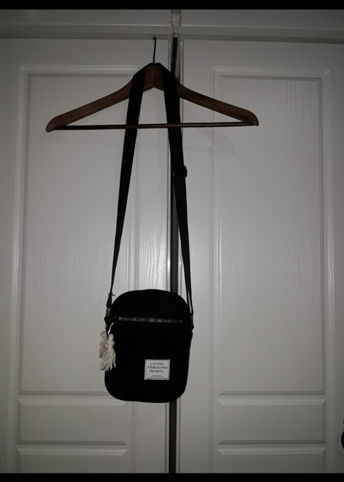 Siyah kadife çapraz çanta - Görsel 2