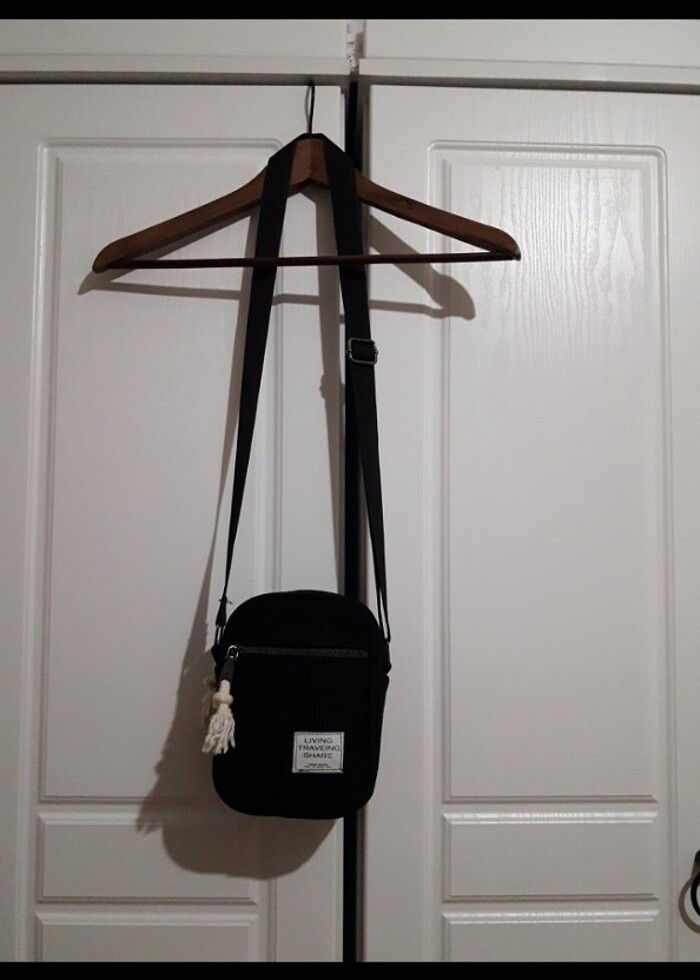 Siyah kadife çapraz çanta - Görsel 3