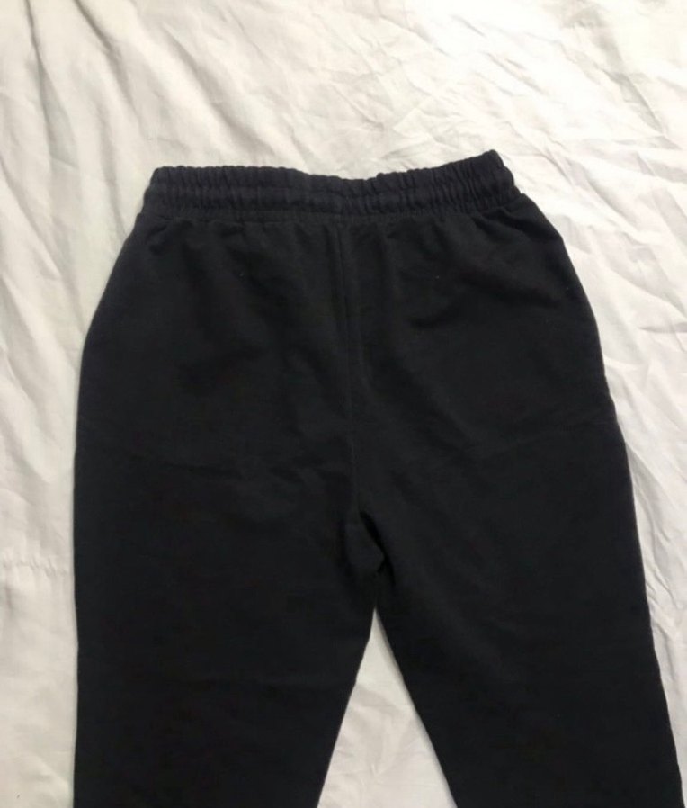 Basic Siyah Pamuklu eşofman altı - Görsel 4