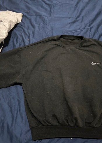 Siyah Basic Sweatshirt - Görsel 2