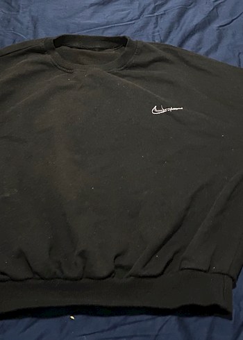 Siyah Basic Sweatshirt - Görsel 5