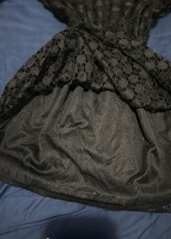 Kadın dantelli uzun kollu tişört - Görsel 3