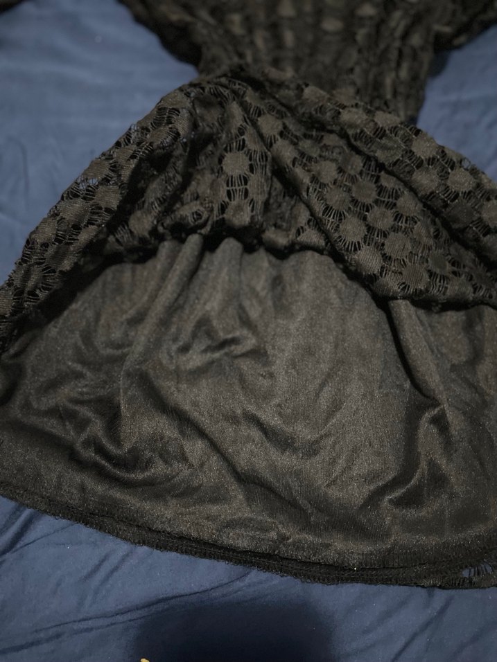 Kadın dantelli uzun kollu tişört - Görsel 3