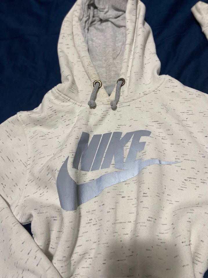Nike Gri-Beyaz Kapüşonlu Kadın Sweatshirt - Görsel 2