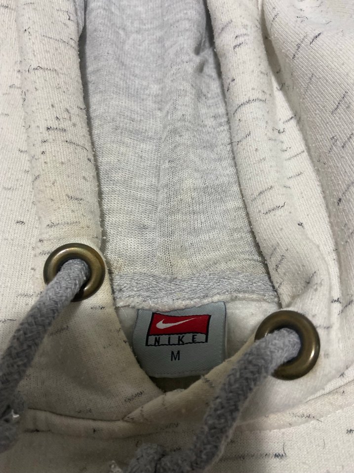 Nike Gri-Beyaz Kapüşonlu Kadın Sweatshirt - Görsel 5