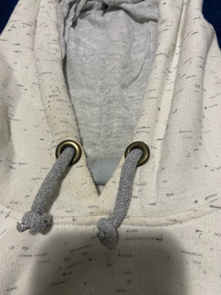 Nike Gri-Beyaz Kapüşonlu Kadın Sweatshirt - Görsel 3