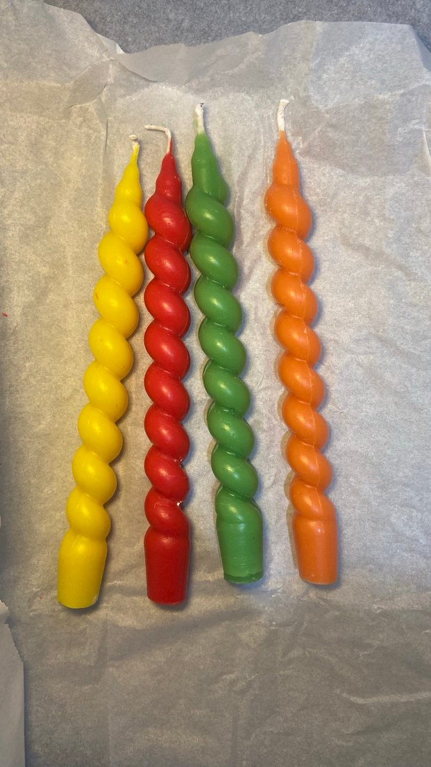 Renkli Spiral Mum - Görsel 4