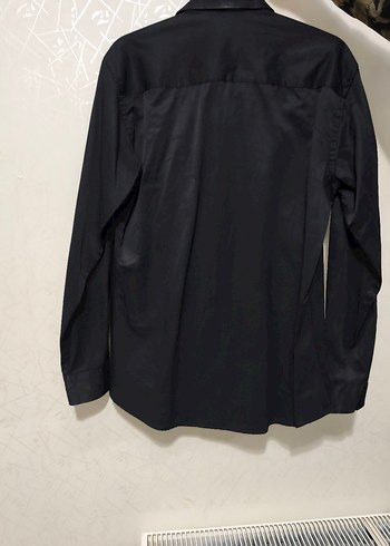 Erkek  Etikmen Siyah Uzun Kollu Gömlek - Görsel 2