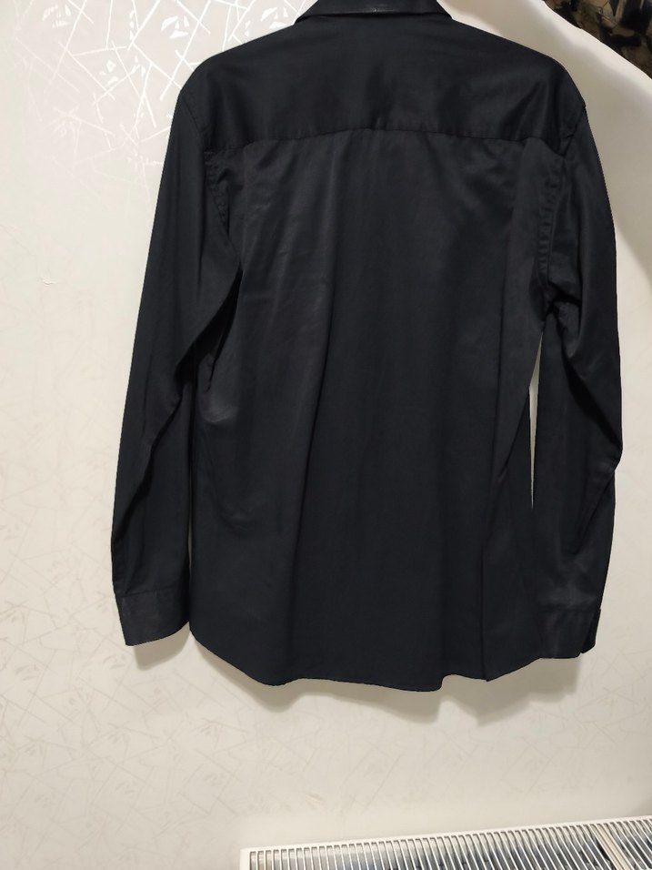 Erkek  Etikmen Siyah Uzun Kollu Gömlek - Görsel 2