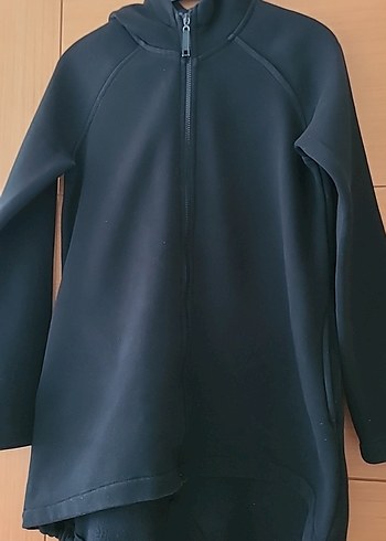 Siyah Fermuarlı kalın polar - Görsel 2