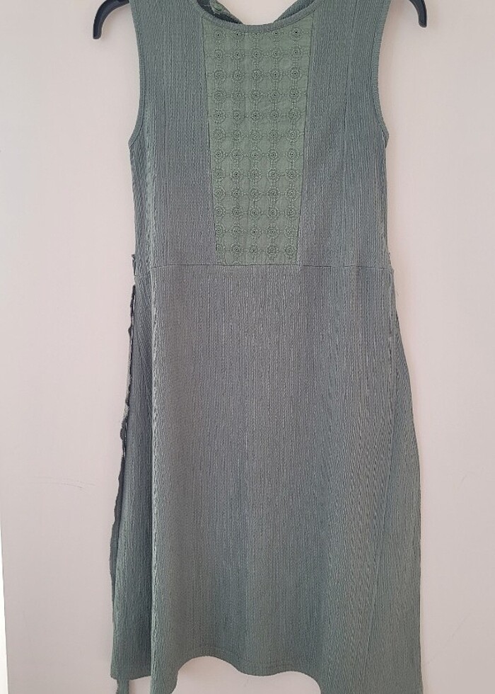 Yesil rahat elbise - Görsel 2