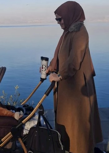 Kahverengi Kürklü Yaka Detaylı Kaban - Görsel 6