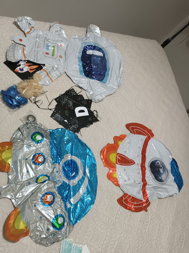 Renkli Uzay Temalı Balon Seti - Görsel 4