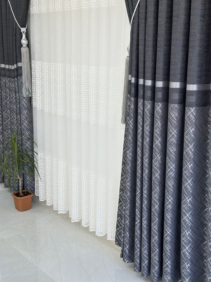 modern klasik Örme tül - Görsel 2