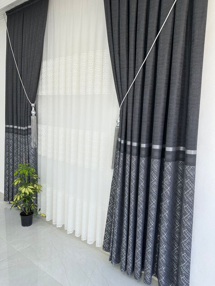 modern klasik Örme tül - Görsel 3