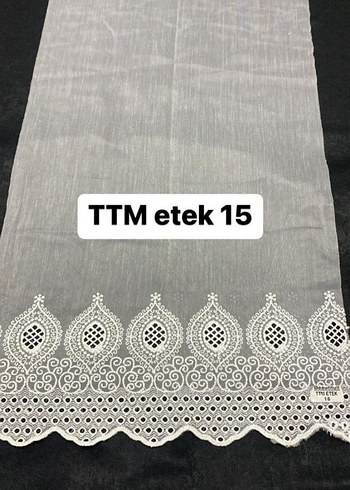 etek Nakışlı Beyaz Tül Perde - Görsel 13