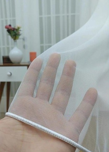 Modern Klasik Beyaz Grek Tül Perde - Görsel 6