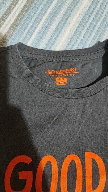 7 Yaş Beden gri Renk LCW t-shirt