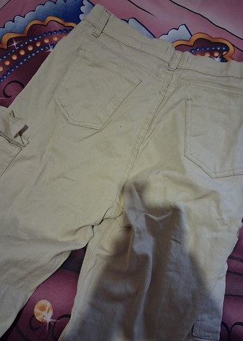 Bej Rahat kargo pantolon - Görsel 3