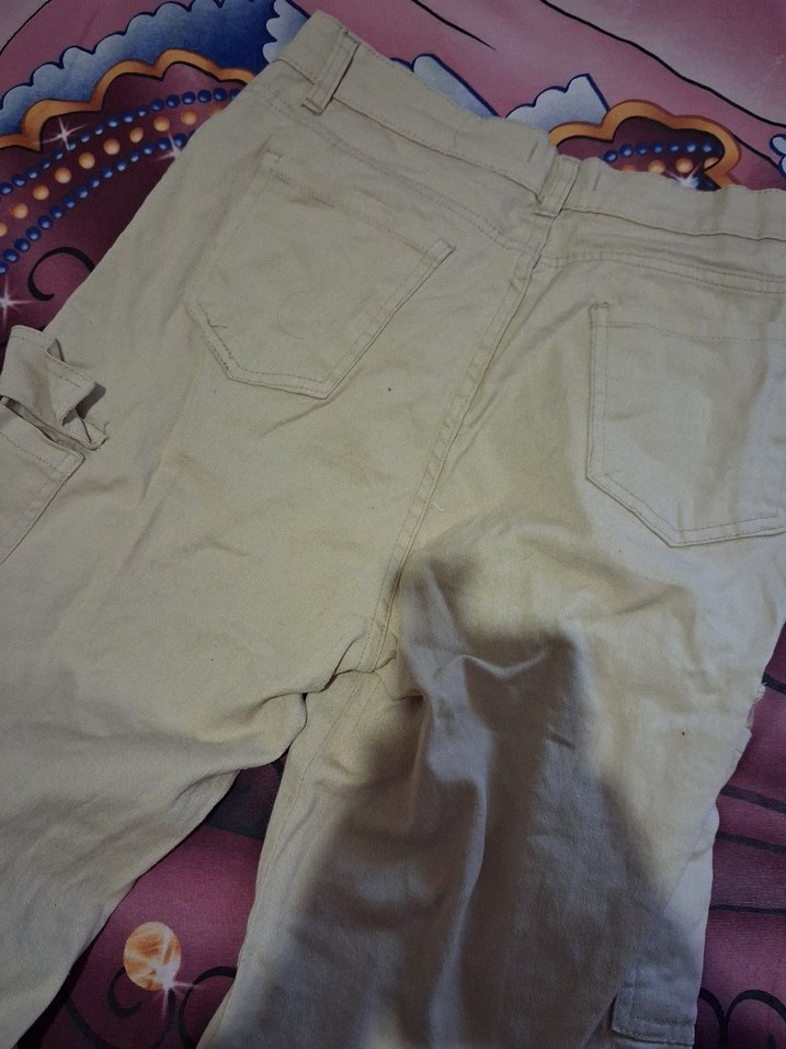 Bej Rahat kargo pantolon - Görsel 3