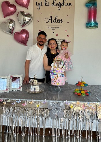 18-24 Ay Beden pembe Renk Pembe Parlak Payetli Kız Çocuk Abiye Elbise