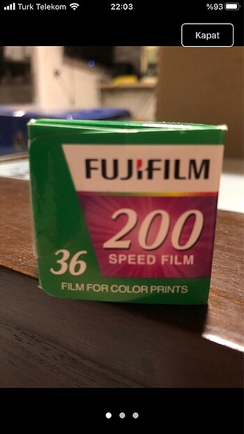 Fujifilm taze 36 poz analog fotoğraf filmi