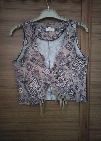 Crop yelek 