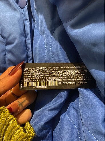 s Beden mavi Renk Pull and Bear Şişme Mont