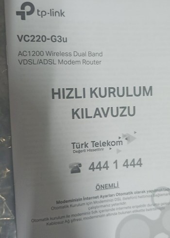 Beden Türk Telekom Siyah Modem