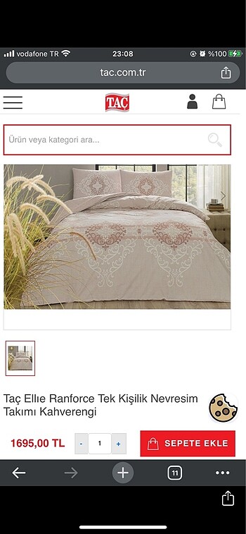 Taç ranforce çift kişilik nevresim takımı - Görsel 5