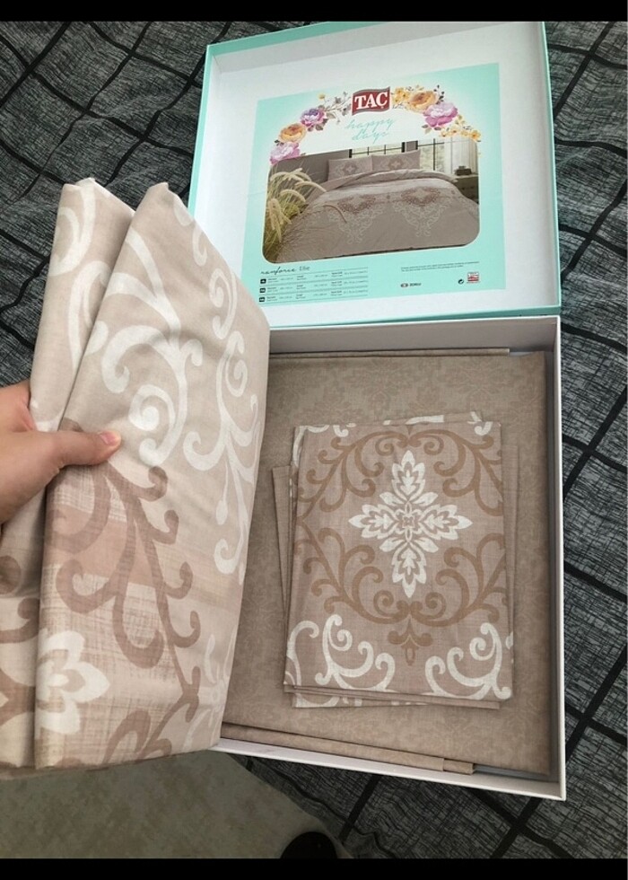 Taç ranforce çift kişilik nevresim takımı - Görsel 2