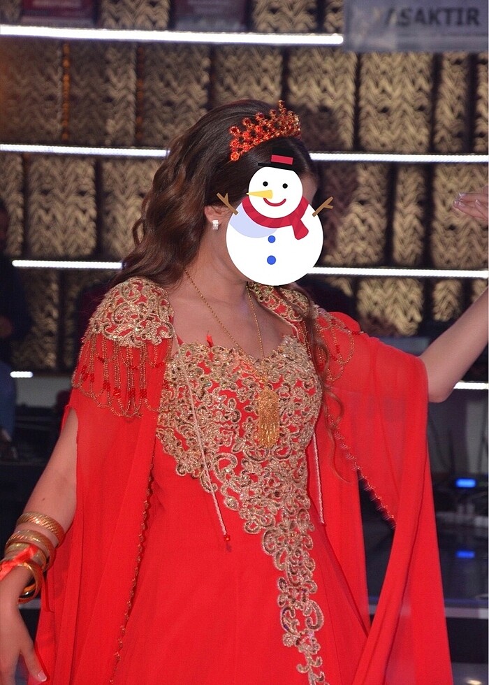 Kına elbisesi (bindallı, kaftan) SATILMIŞTIR - Görsel 3