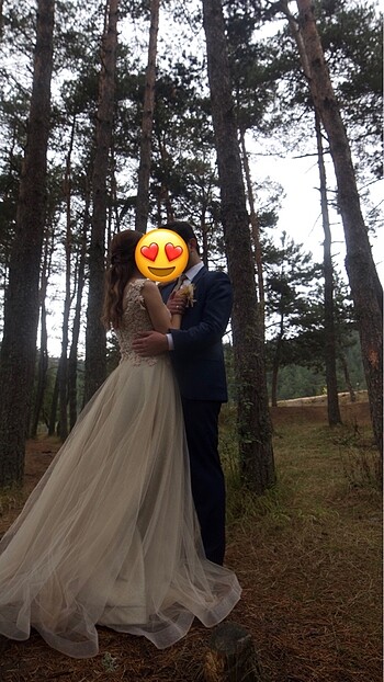 36 beden arkası bağcıklı Nişan elbisesi - Görsel 6