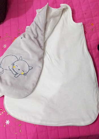 Gri Baskılı Bebek Uyku Tulumu - Görsel 5