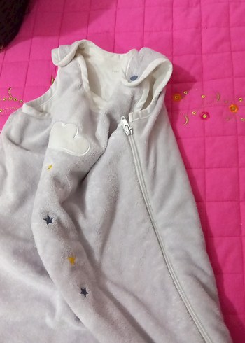 Gri Baskılı Bebek Uyku Tulumu - Görsel 3