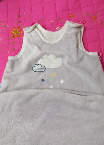 Gri Baskılı Bebek Uyku Tulumu - Görsel 4