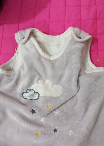 Gri Baskılı Bebek Uyku Tulumu - Görsel 2