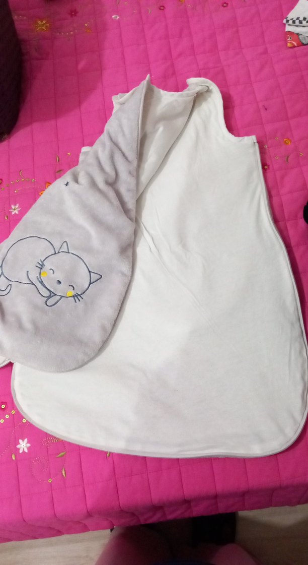 Gri Baskılı Bebek Uyku Tulumu - Görsel 5