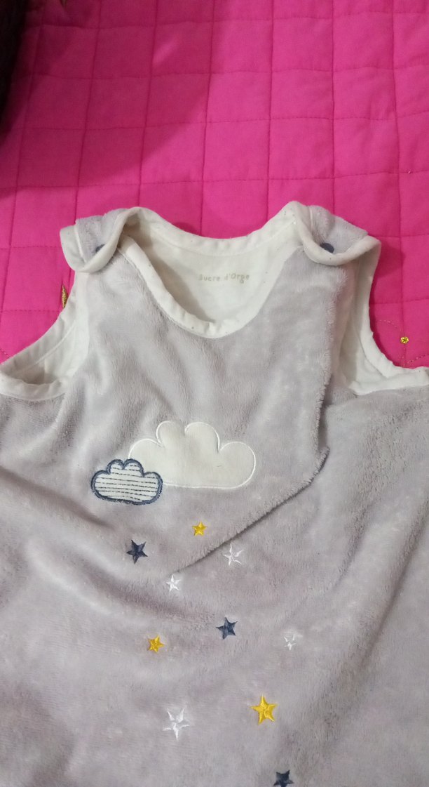 Gri Baskılı Bebek Uyku Tulumu - Görsel 2