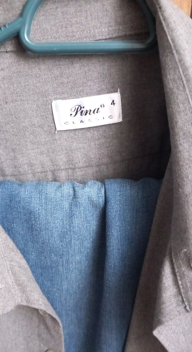 Gri Erkek oduncu Gömlek Düğmeli - Görsel 2